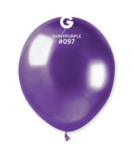 Balónek chromovaný  MINI - 13 cm - lesklý fialový - 1ks - Narozeniny