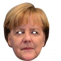 Angela Merkel - maska celebrit - Oslavy