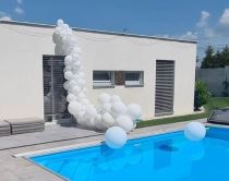 Balonková dekorace - hrozen - pěna z balonků - Balonkové dekorace - focení