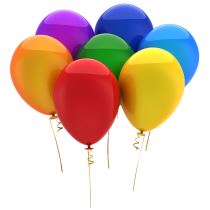 Balonek ks - mix barvy - Helium