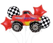 Balónková sada - 5 ks fóliových balónků - auto - Monster Truck - Narozeniny