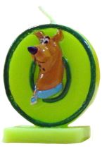 NAROZENINOVÁ SVÍČKA SCOOBY DOO ČÍSLO 0 - Scooby Doo - licence