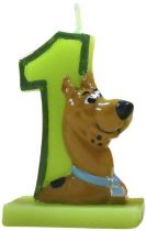 NAROZENINOVÁ SVÍČKA SCOOBY DOO ČÍSLO 1 - Scooby Doo - licence