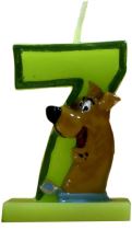 NAROZENINOVÁ SVÍČKA SCOOBY DOO ČÍSLO 7 - Scooby Doo - licence