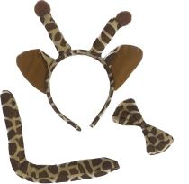 Dětská sada Žirafa - safari - unisex - 3 ks - Nosy, uši, zuby, řasy