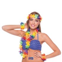 Havajská sada - Hawaiiský Set - 4 kusy - Karnevalové doplňky