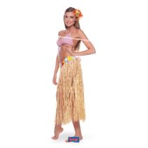 Havajská sukně, Hawaii - přírodní 80 cm - Čelenky, věnce, spony, šperky