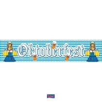 Banner folie Oktoberfest 260 cm x 19cm - Kostýmy dámské