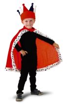 Dětský kostým královský plášť (4-9 let) vel.104-110 cm - unisex - Karnevalové kostýmy pro děti