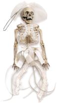 Kostra k zavěšení - 31 cm - Halloween - Čelenky, věnce, spony, šperky