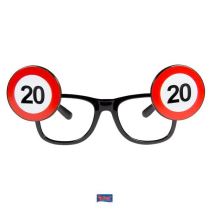 Párty brýle narozeniny dopravní značka - 20 - Masky, škrabošky, brýle