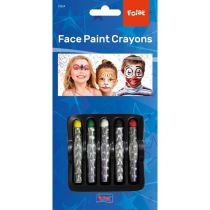 Tužky make-up set klaun - 5 ks - Nosy, uši, zuby, řasy