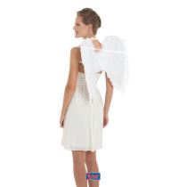 Bílá andělská křídla,  rozpětí křídel 50x50 cm - vánoce - Kostýmy pro holky