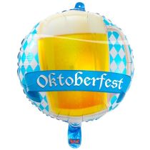 Balón foliový beer- Oktoberfest 45cm - Karnevalové kostýmy pro dospělé