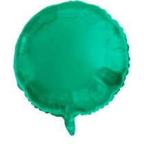 Balón foliový kulatý - matný zelený - 45 cm - Narozeniny