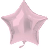 Balón foliový hvězda - pastelově růžová - 48 cm - Hello Kitty - licence
