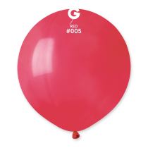 Balónek latexový 48 cm – Pastelový červený - 1 KS - Narozeniny