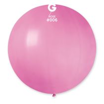 Balón latex 80 cm - světle růžový 1 ks - Latex
