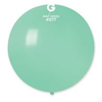 Balón latex 80 cm - Zelený mátový 1 ks - Latex