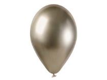Balónky chromované 50 ks prosecco lesklé - 33 cm - Balónky