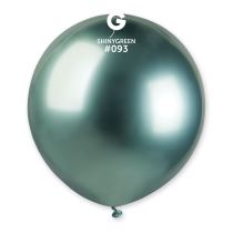 Balónek chromovaný 48 cm – lesklý zelený - 1 ks - Fóliové