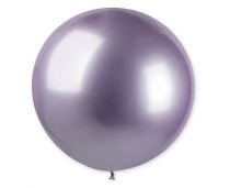 Balónky chromované 5 ks fialové lesklé - 80 cm