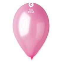 Balonky  metalické 100 ks růžové - průměr 26 cm - Rozlučka se svobodou