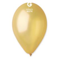 Balónky metalické 100 ks bronzové - průměr 26 cm - Girlandy