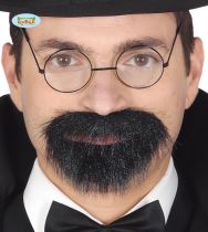 Černé vousy - profesor - Vousy, kníry, kotlety, bradky