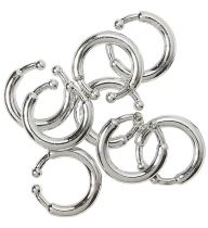 Sada falešných piercingových kroužků - piercing - 8 ks - Čelenky, věnce, spony, šperky
