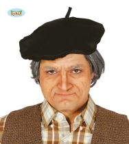Černý baret - rádiovka důchodce - malíř - Klobouky, helmy, čepice