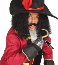 Pirátský hák - pirát - Vousy, kníry, kotlety, bradky