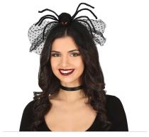 Čelenka s pavoukem - čarodějnice - Halloween - Klobouky, helmy, čepice