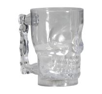 Pohár svítící lebka - kostlivec - Halloween - 10 x 14 cm - 700 ml - Dekorace