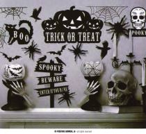 Dekorace - nálepky - Halloween - 16 ks - Halloween dekorace