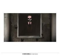 Plakát do okna - Mrtvý muž - horor - Halloween - 45x45 cm - 2ks - Halloween dekorace