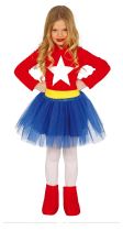 Dětský kostým SUPERGIRL - Superdívka, vel.3-4 roky - Karneval