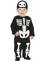 Dětský kostým kostlivec - kostra - Halloween - vel.12-18 měsíců - Kostýmy pro batolata