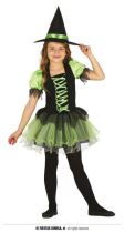 Dětský kostým čarodějnice - Halloween - vel. 5 -6 let - Kostýmy pro holky