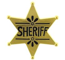 Zlatá hvězda Šerifa - Sheriff - Western - kovboj - Kravaty, motýlci, šátky, boa