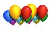 Helium plnění  latexových balónků 25 cm - Helium