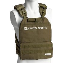 Zátěžová vesta Capital Sports Battlevest 2.0 2 x 4 kg - zelená - Zátěže na tělo