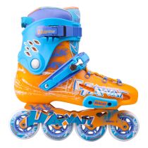 Kolečkové brusle Baud BD276 Barva modro-oranžová, Velikost 42 - Slalomové kolečkové brusle