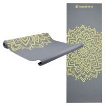 Jóga podložka inSPORTline Spirit 172x61x0,3 cm Barva šedá - Podložky na jógu a pilates