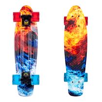 Penny board WORKER Colory 22" Barva Frostfire (oranžovo-modrá) - Skateboardy a longboardy