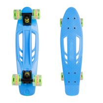 Penny board WORKER Bony 22" se svítícími kolečky Barva modrá - Skateboardy a longboardy