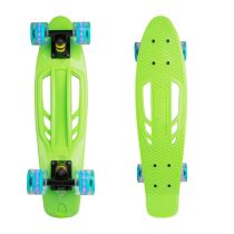 Penny board WORKER Bony 22" se svítícími kolečky Barva zelená - Skateboardy a longboardy