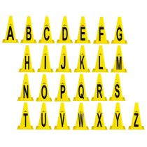 Plastové kužely inSPORTline Alphabet 23 cm - Sportovní a atletické pomůcky