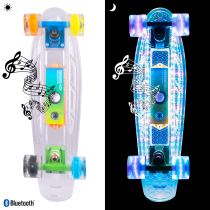 Svítící penny board WORKER Ravery 22" s bluetooth reproduktorem - Skateboardy a longboardy