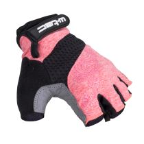 Dámské cyklo rukavice W-TEC Atamac Barva šedo-lososová, Velikost XS - Dámské cyklo rukavice